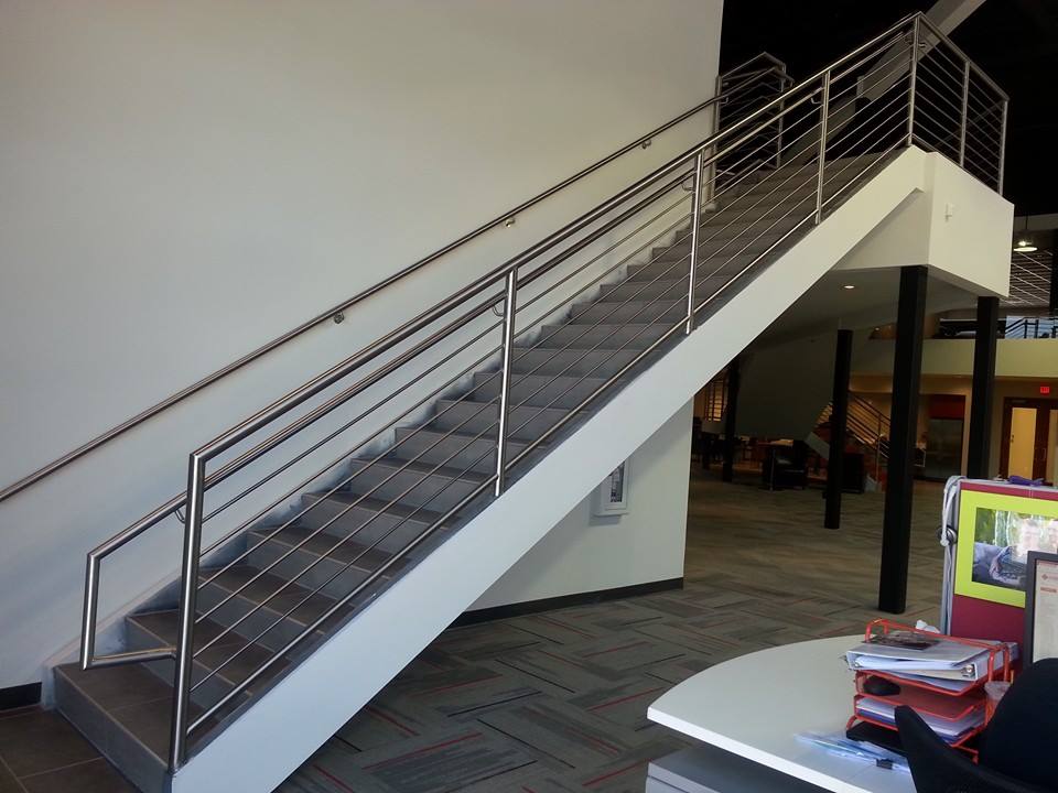 Commercial stainless steel staircase and railing — Phoenix AZ